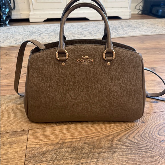 Coach Savannah Carry All Leather Handbag - Picture 2 of 4